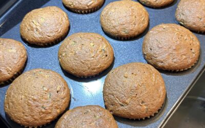 Cozy Oat Flour Zucchini Muffins